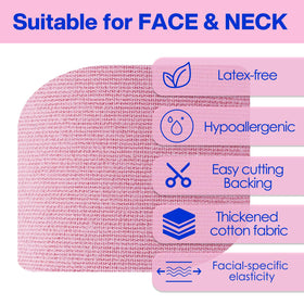zancony taped under chin showing double-chin smoothing benefit