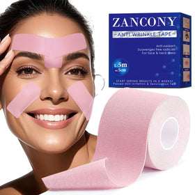 zancony roll front packaging shows tape width and length, supports targeted wrinkle care