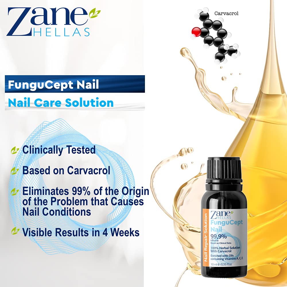 Zane HELLAS application on a toenail showing targeted topical use