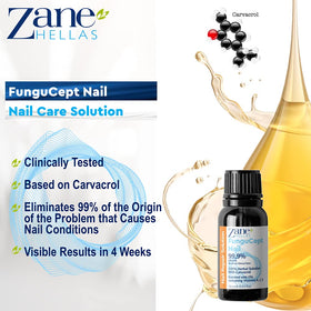 Zane HELLAS application on a toenail showing targeted topical use