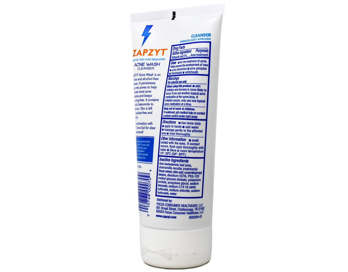 ZapZyt bottle on bathroom counter suggesting daily skincare routine use