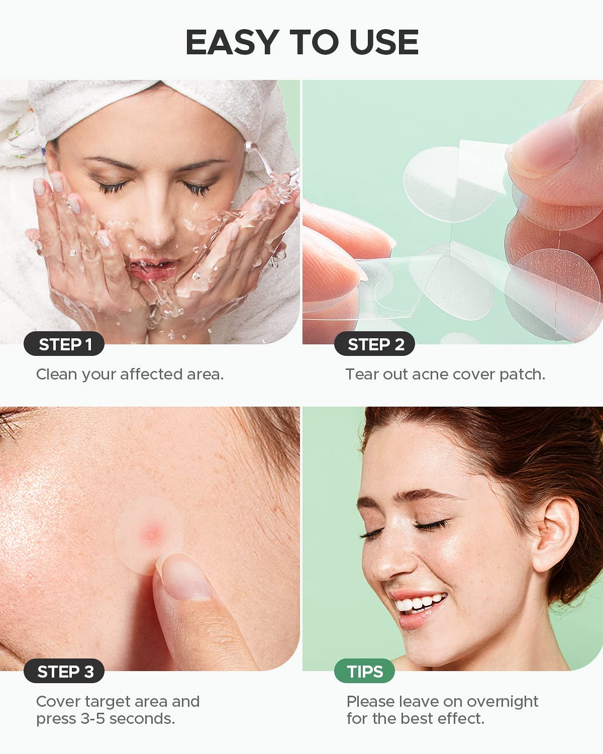 ZATKTK patches in a travel pouch showing portability and on-the-go blemish care