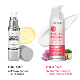 ZAYUU serum styled on bathroom vanity suggesting daily routine use