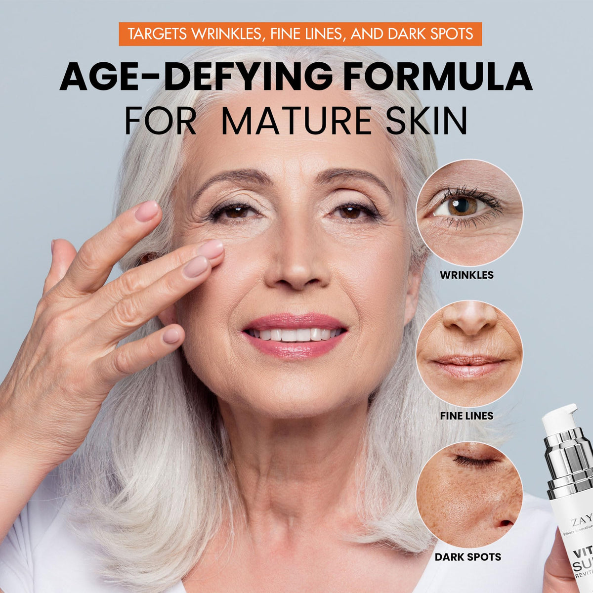ZAYUU close-up of serum droplet texture highlighting fast-absorbing hydration
