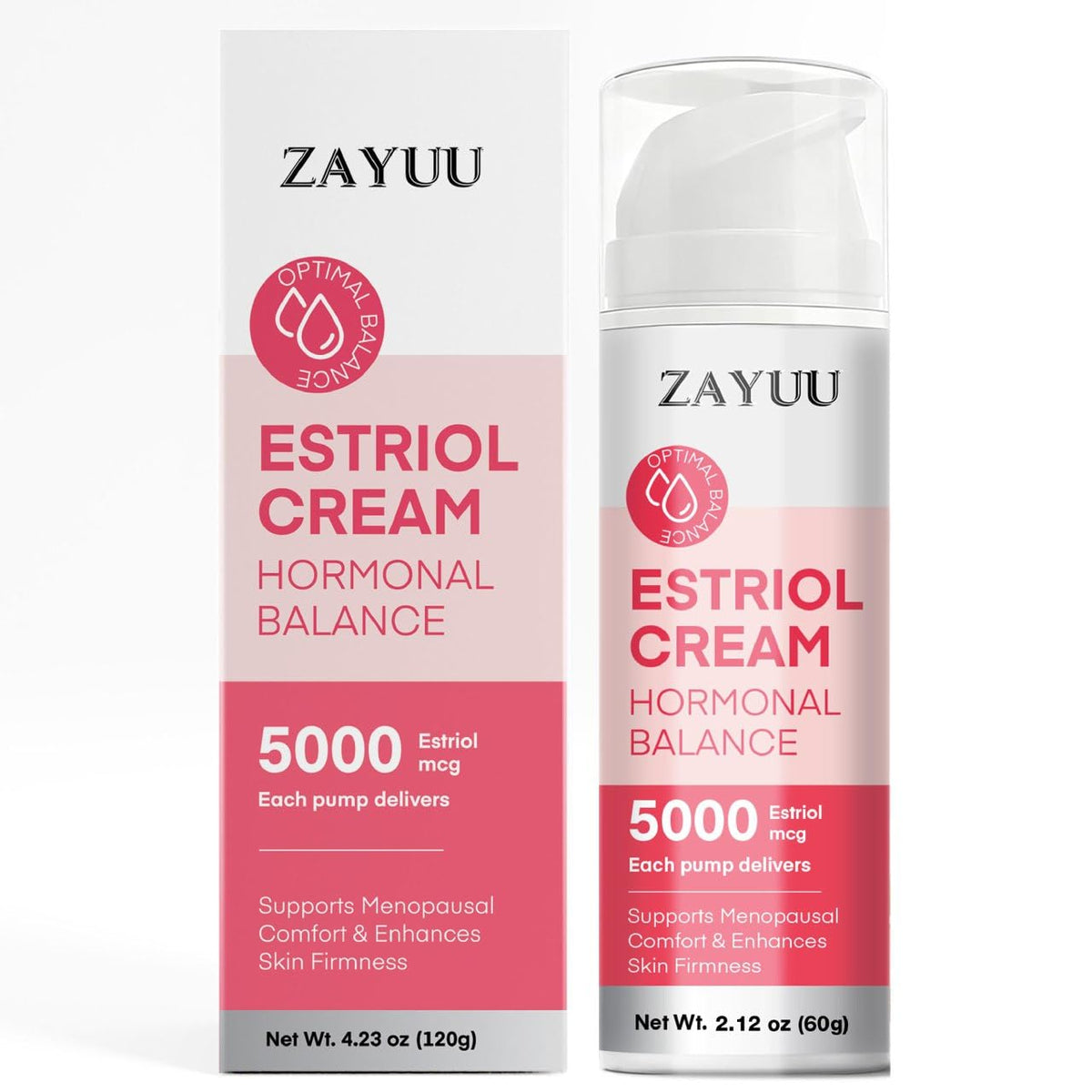ZAYUU front pump bottle showing product packaging and convenience