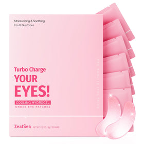 ZealSea front packaging showing 20 pairs, clear benefit of ready hydration