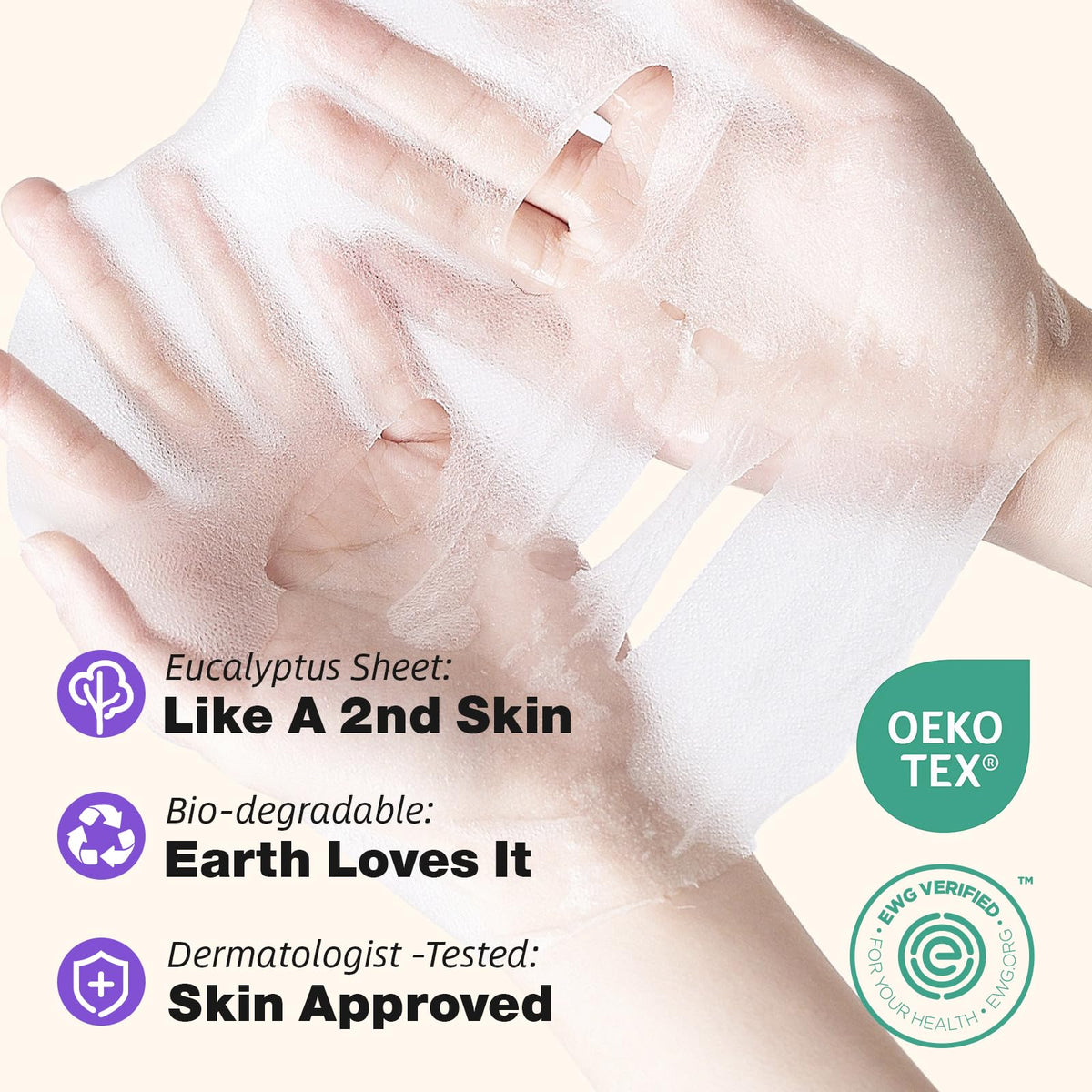 ZealSea mask worn by model demonstrating comfortable fit and glow