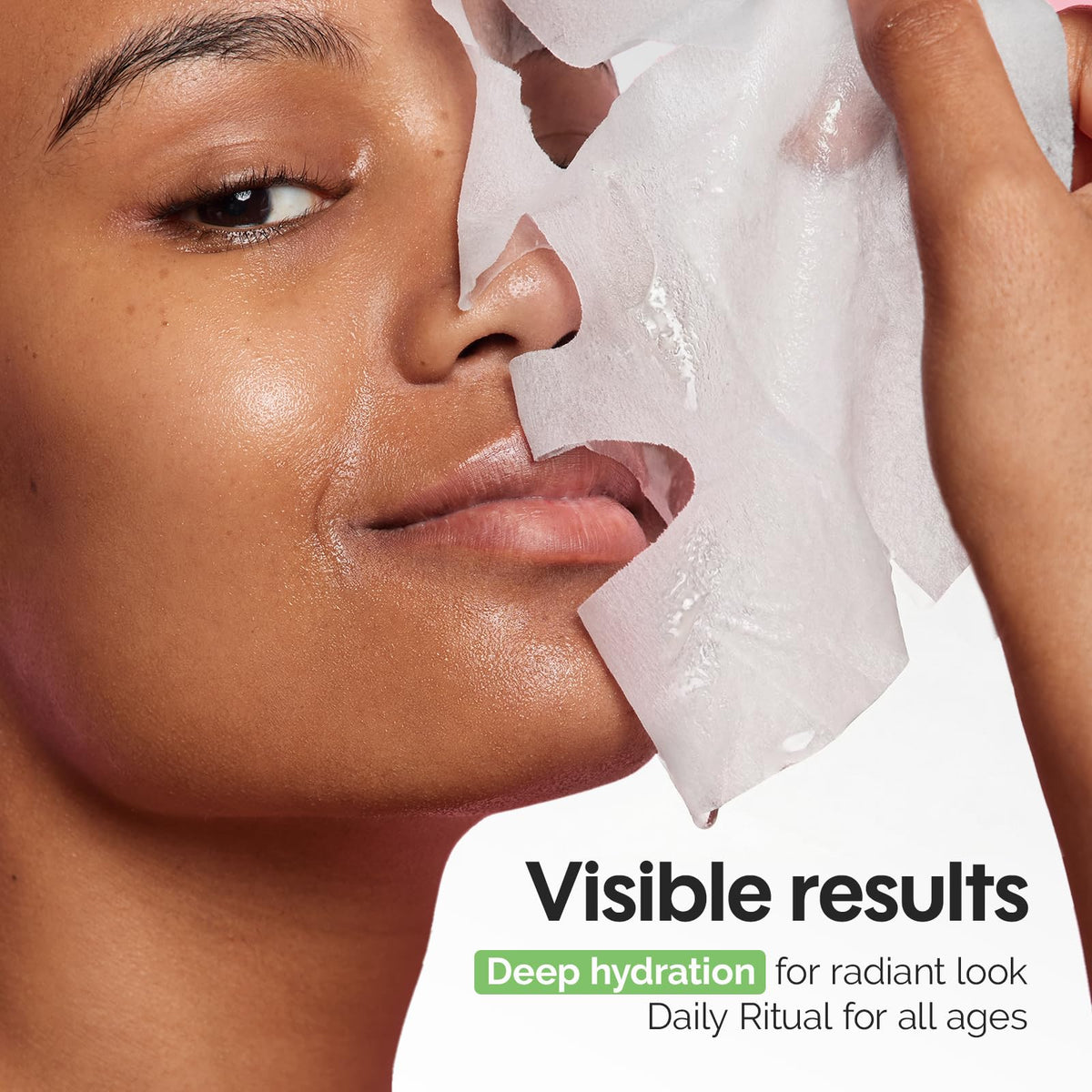 ZealSea mask applied on woman relaxing to demonstrate easy at-home use
