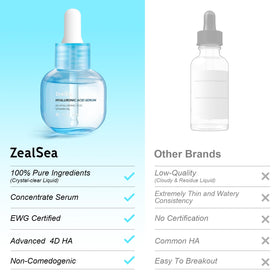 ZealSea close-up of serum texture highlighting lightweight fast-absorbing feel