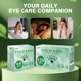 Zeefpod wipes in a travel bag ready for on-the-go eyelid care