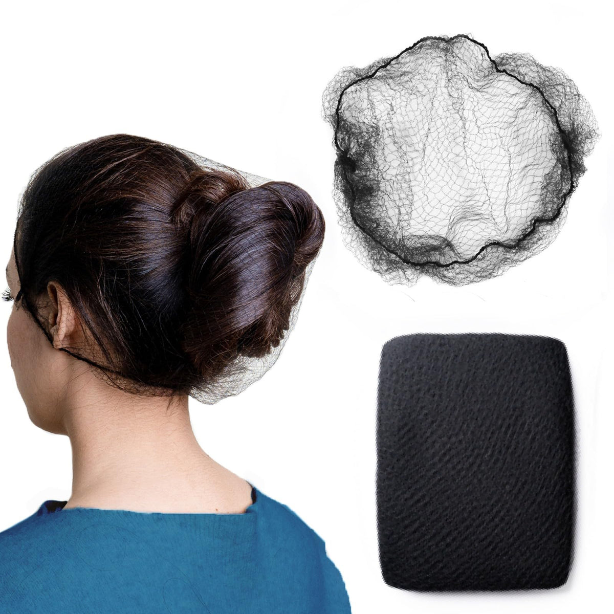 ZefeqCo front packaging showing 150 black hair nets and clear labeling benefit