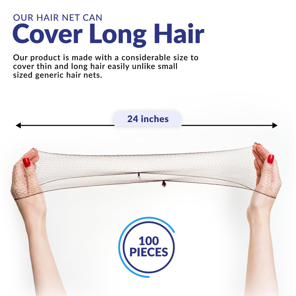 ZefeqCo hair net on large bun demonstrating secure, discreet hold