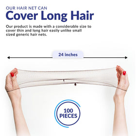 ZefeqCo hair net on large bun demonstrating secure, discreet hold