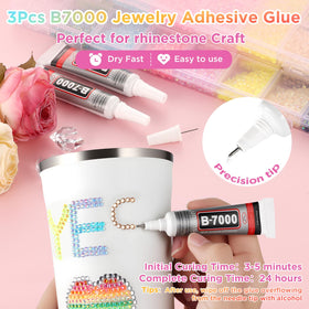 Zefy B7000 glue tubes with precision tips for neat application