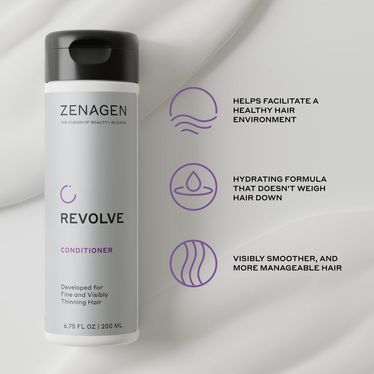 Zenagen conditioner cream consistency for weightless smoothing benefit