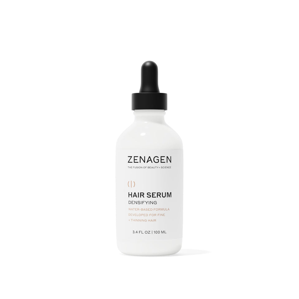 Zenagen front packaging shows bottle and label, communicates clean benefit