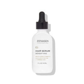 Zenagen front packaging of densifying serum showing clear branding and bottle — promotes targeted treatment