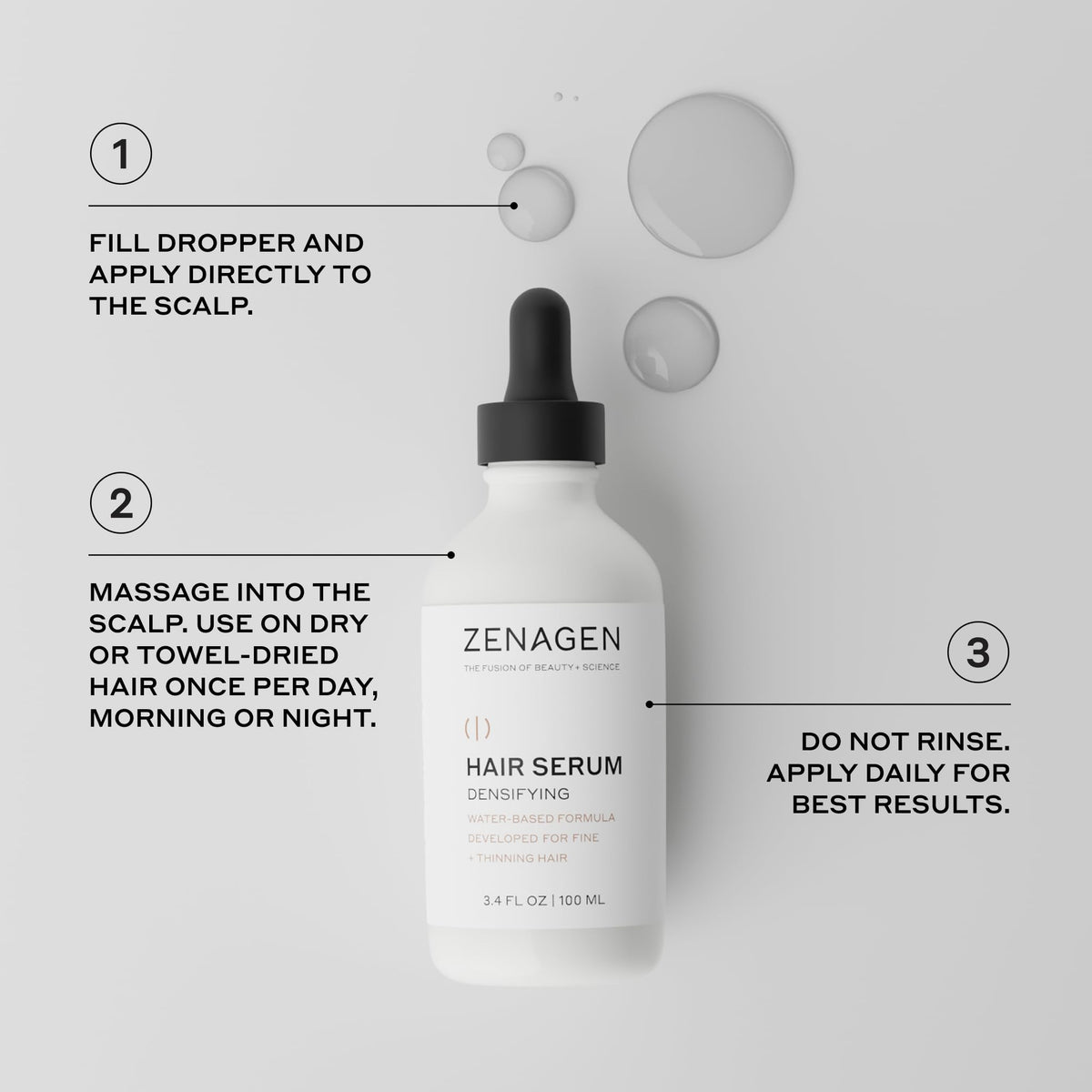 Zenagen lifestyle woman with fuller hair, portrays improved volume and confidence
