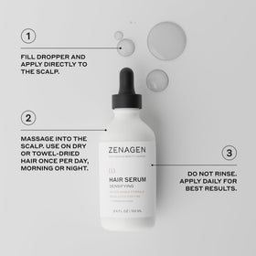 Zenagen lifestyle woman with fuller hair, portrays improved volume and confidence