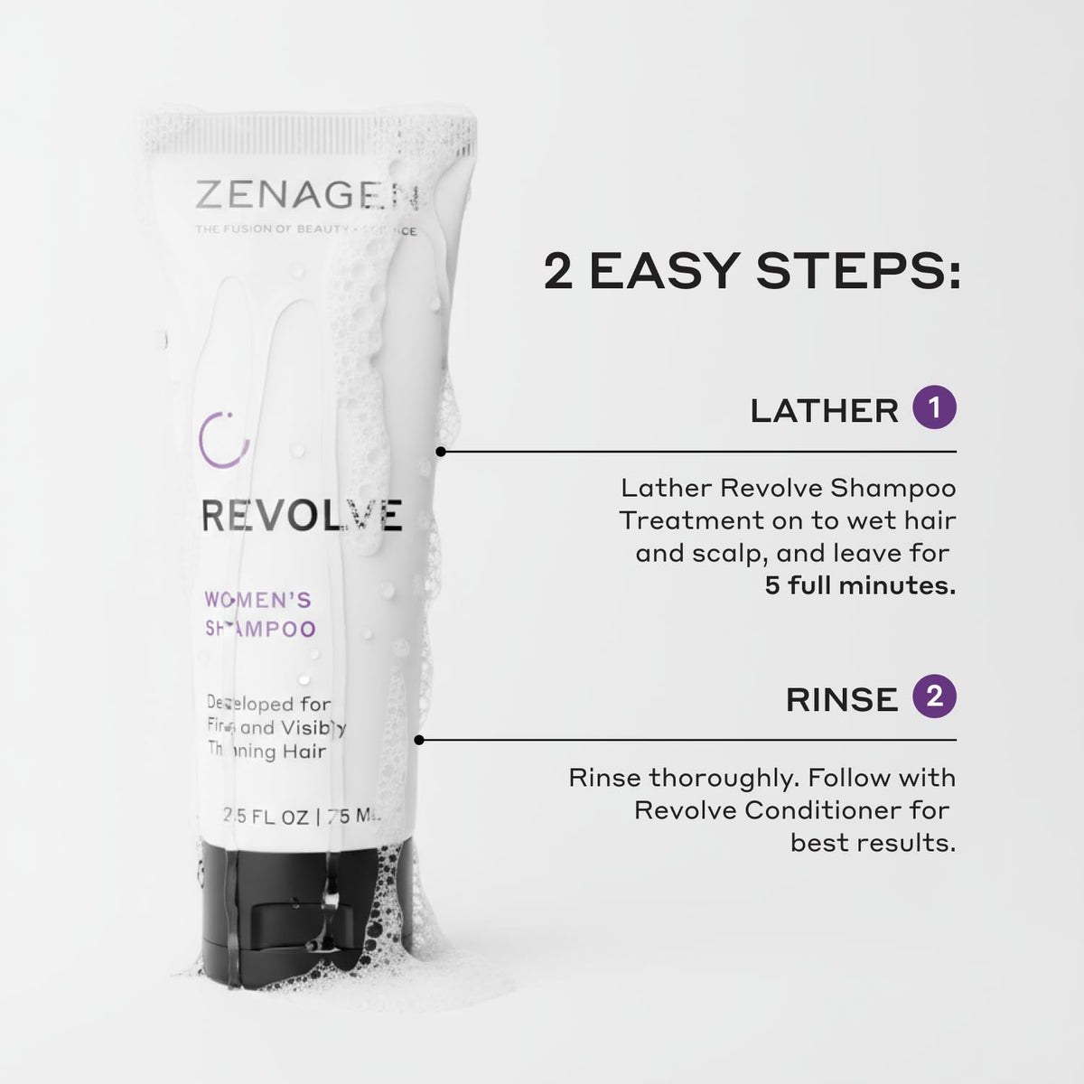 Zenagen products beside passport demonstrating carry-on size benefit