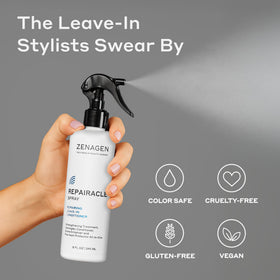 Zenagen on bathroom shelf lifestyle setting suggesting daily use