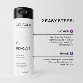 Zenagen Revolve conditioner cream close-up showing smoothing texture