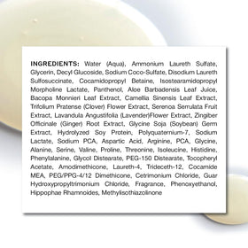 Zenagen shampoo in use massaging scalp for fuller-looking hair