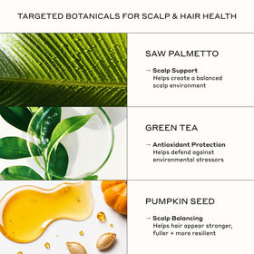 Zenagen serum being absorbed into scalp highlighting non-greasy finish and comfortable wear benefit