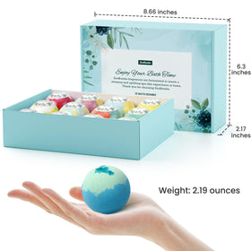 ZenBombs fizzing in bathtub releasing scent and colors for relaxing soak