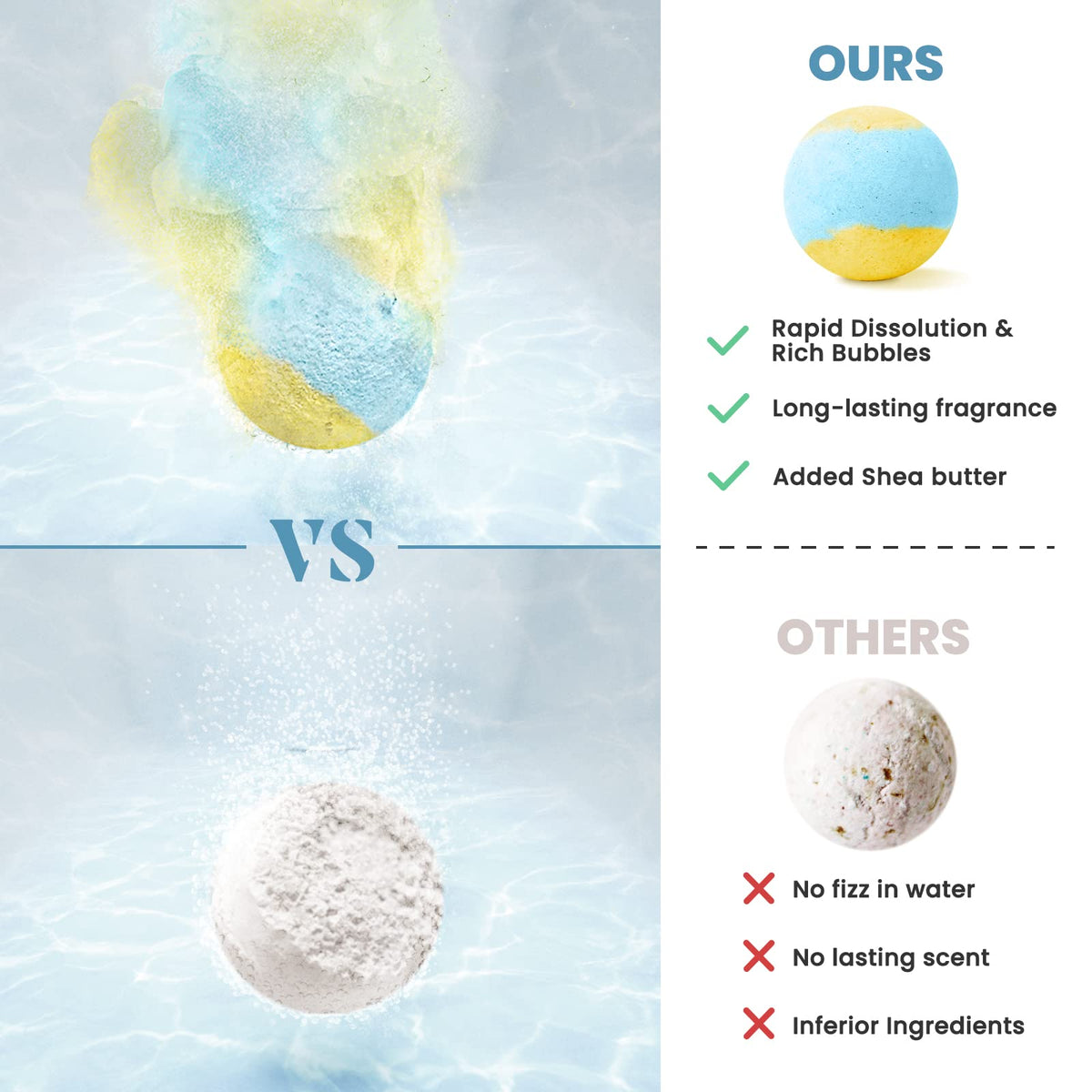 ZenBombs fizzing in bathtub showing colorful swirl effect and relaxing ambiance benefits