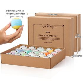 ZenBombs individually wrapped bath bomb showing freshness-preserving packaging benefits