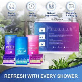 ZenBombs individually wrapped shower steamer demonstrating freshness and portability