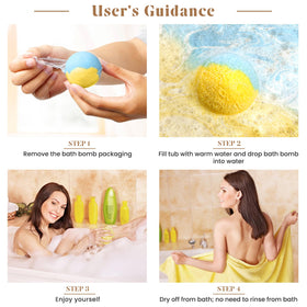 ZenBombs scent variety display with ten fragrances for customizable bath experiences