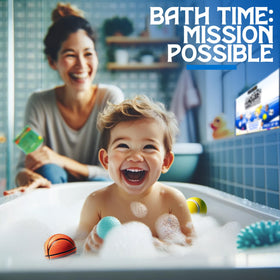 zenseme bath bomb fizzing in tub creating sensory fun