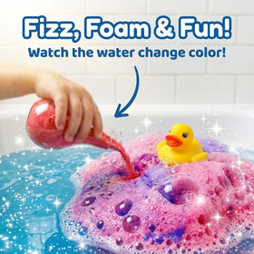 ZenseMe mini duck reveal as toy emerges from fizzing powder, surprise collectible delight