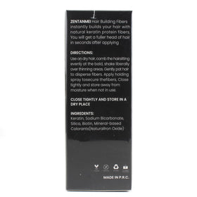 ZENTANMEI label showing natural ingredients and 0.98 oz net weight benefit