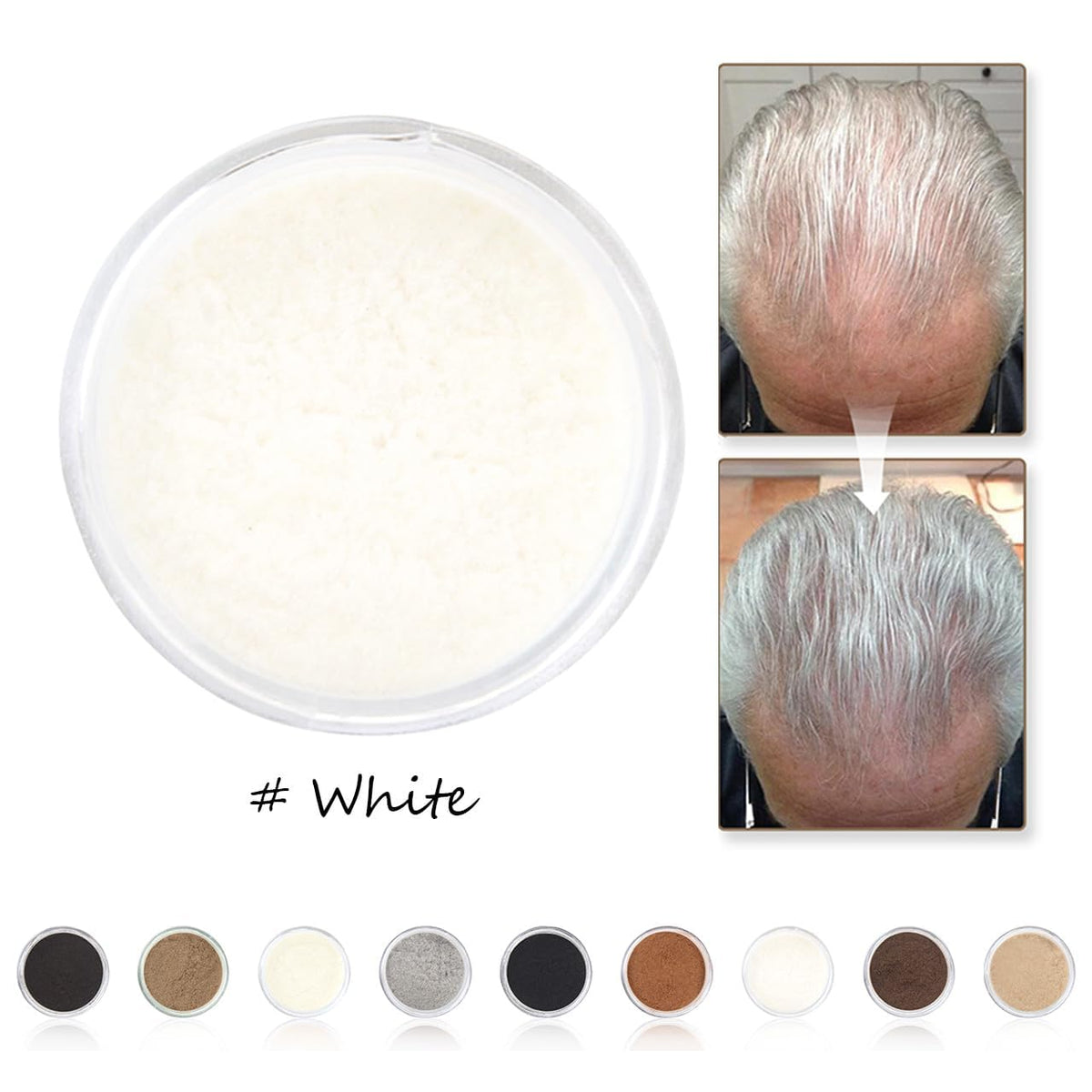 ZENTANMEI powder texture close-up showing fine natural fibers for realistic volume