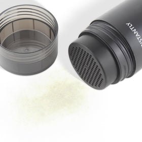 ZENTANMEI bottle next to hand to show 0.98 oz scale and convenient on-the-go size