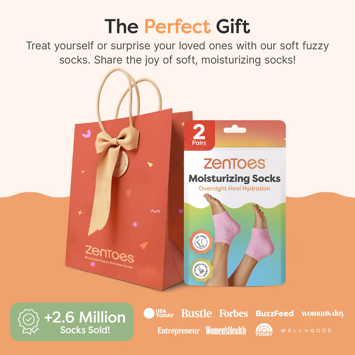 ZenToes boxed with ribbon showing ideal spa gift presentation