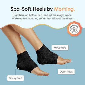 ZenToes close-up of gel-lined heel, highlighting concentrated moisturizing pad