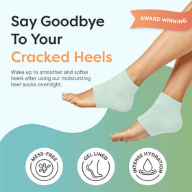 ZenToes close-up of gel heel pad highlighting nourishing oils