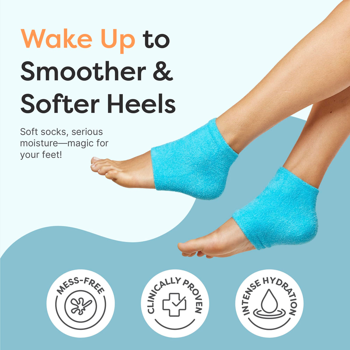 ZenToes heel gel closeup highlighting infused oils for deep hydration