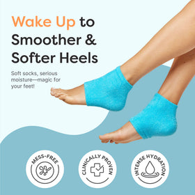ZenToes heel gel closeup highlighting infused oils for deep hydration
