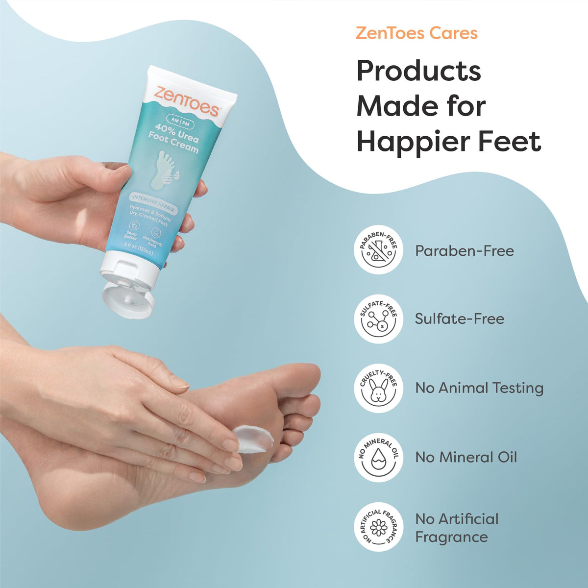 ZenToes in bathroom setting illustrating easy daily foot-care routine