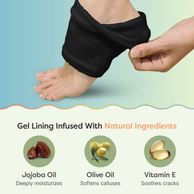 ZenToes socks worn on foot in bed, comfortable overnight hydration benefit