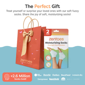 ZenToes paired with foot cream showing boosted absorption and softness