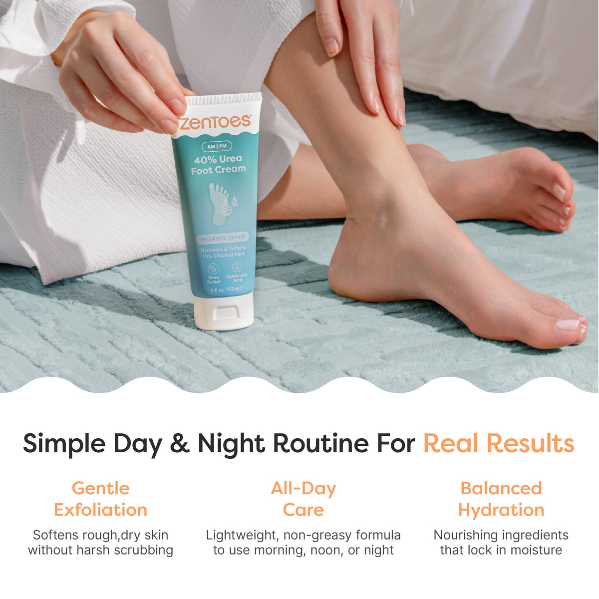 ZenToes 5 oz tube next to common object showing true size