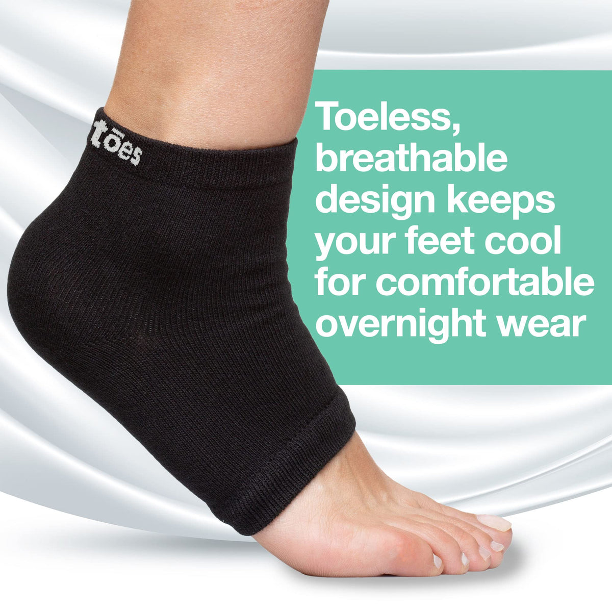 ZenToes socks next to ruler for size and wide-width comparison