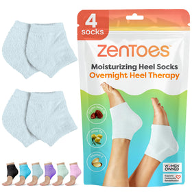 ZenToes slate front view showing soft fuzzy fabric and comfortable fit