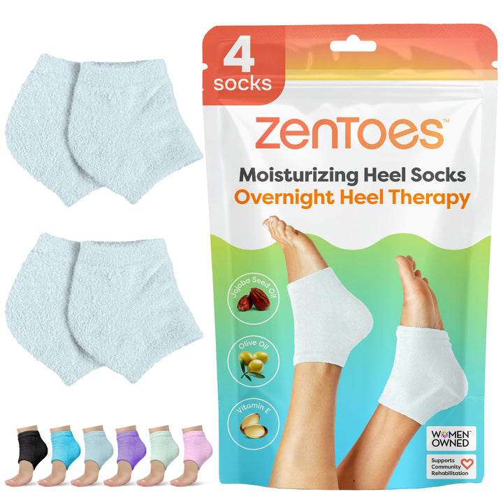 ZenToes slate front view showing soft fuzzy fabric and comfortable fit